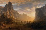 Albert Bierstadt Looking Down Yosemite Valley, California oil painting on canvas